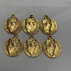 Romance ( Roman) Gold Coins Charms